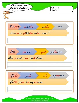 ç sesi Çalışma Sayfaları